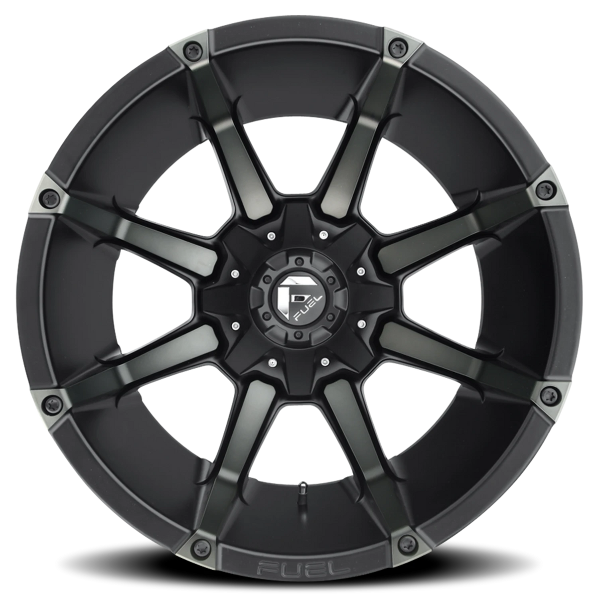 Fuel Coupler 20x9 +1 8x170mm 125.1mm Matte Black Machined-Dark Tint