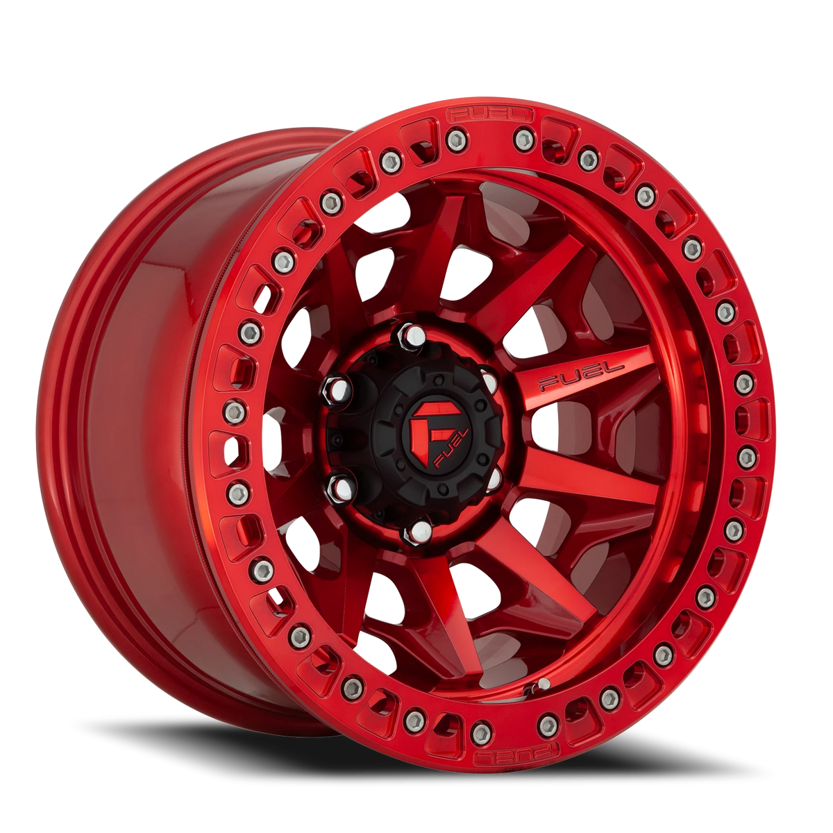 Fuel Covert Beadlock 17x9 -15 6x139.7mm 106.1mm Candy Red