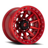 Fuel Covert Beadlock 17x9 -15 6x139.7mm 106.1mm Candy Red