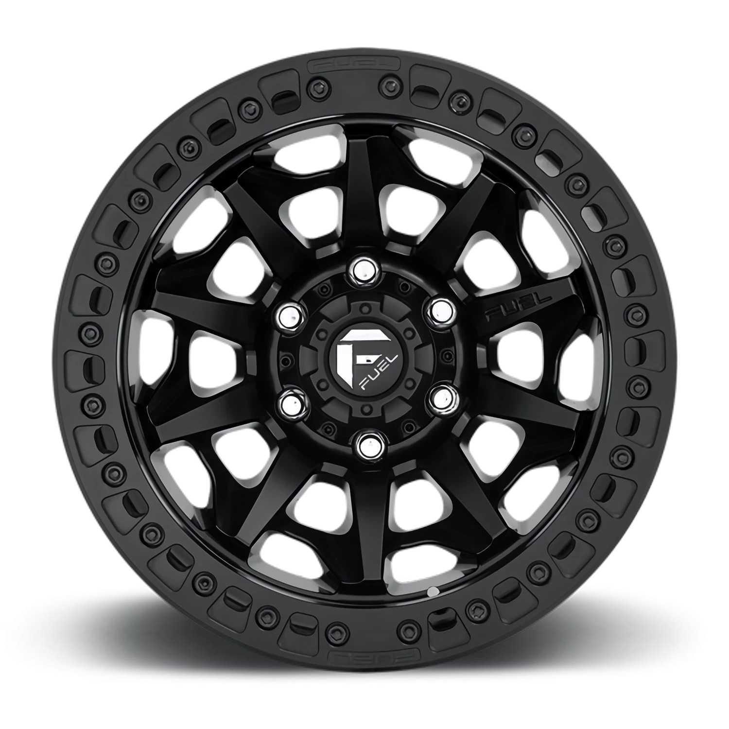 Fuel Covert Beadlock 17x9" 6x139.7mm 106.1mm CB -15mm Matte Black