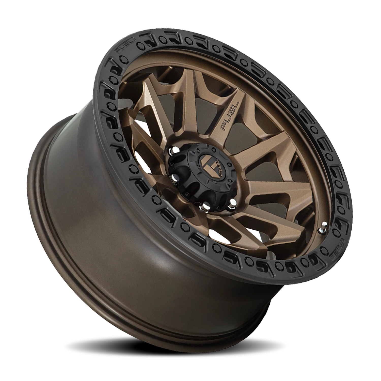 Fuel Covert 17x9" 5x150mm 110.1mm CB -12mm Matte Bronze Black Bead Ring