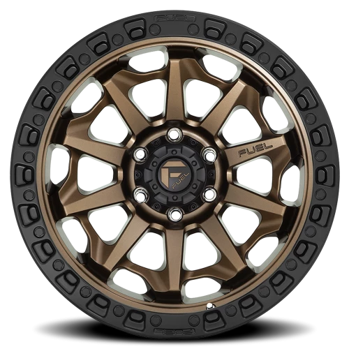 Fuel Covert 20x9" 8x165.1mm 125.22mm CB +20mm Matte Bronze Black Bead Ring