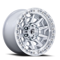 Fuel Covert 17x8.5" 6x139.7mm 106.1mm CB +14mm Silver Machined Face