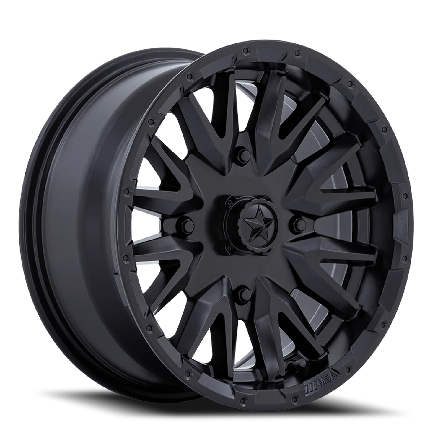 MSA Creed 14x7" 4x110mm 86mm CB +10mm Matte Black