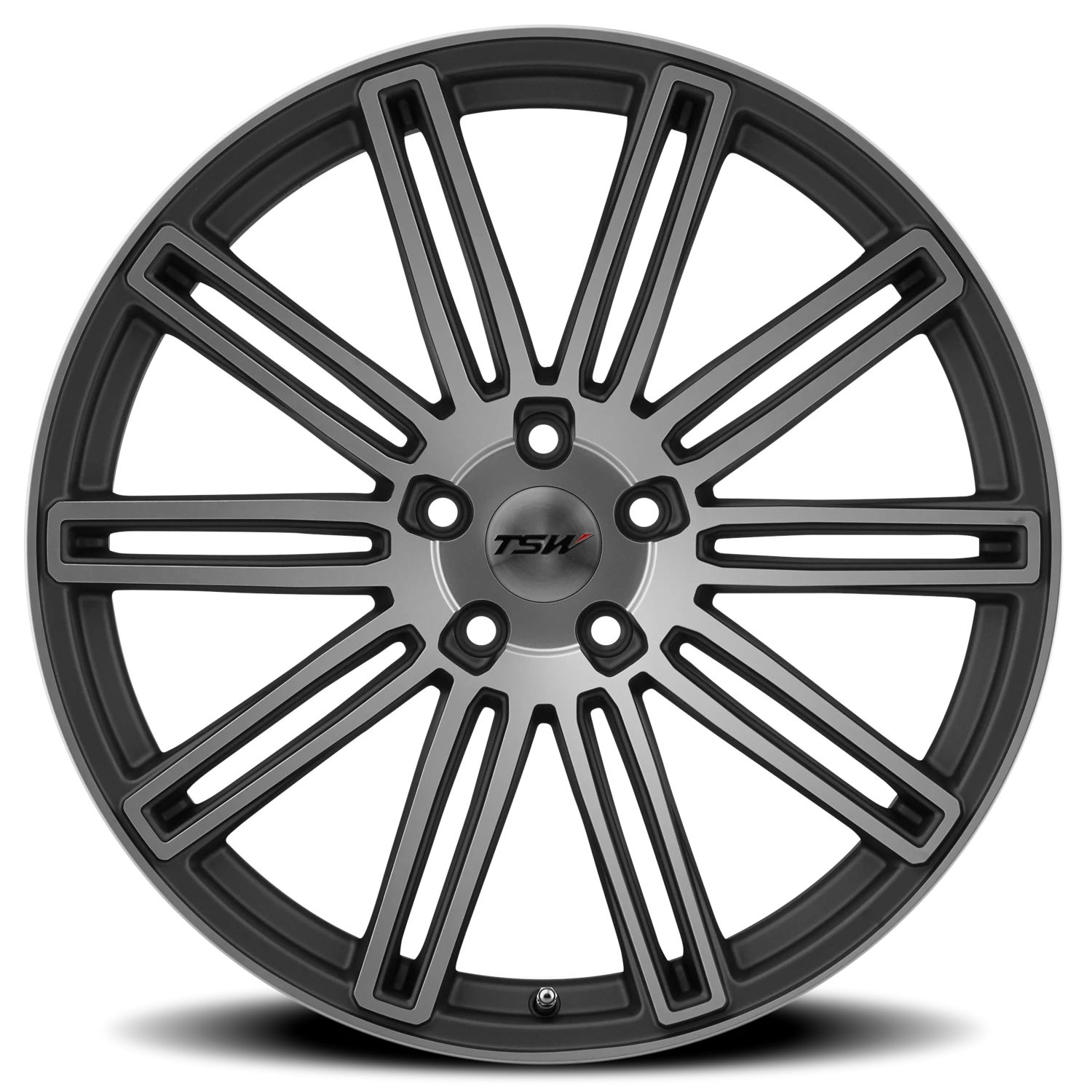 TSW Crowthorne 18x9.5" 5x120mm 76.1mm CB +35mm Matte Gunmetal Matte Machined Face