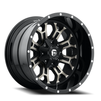 Fuel Crush 20x9" 6x135mm 106.1mm CB +19mm Gloss Black Double Dark Tint-Machined Face