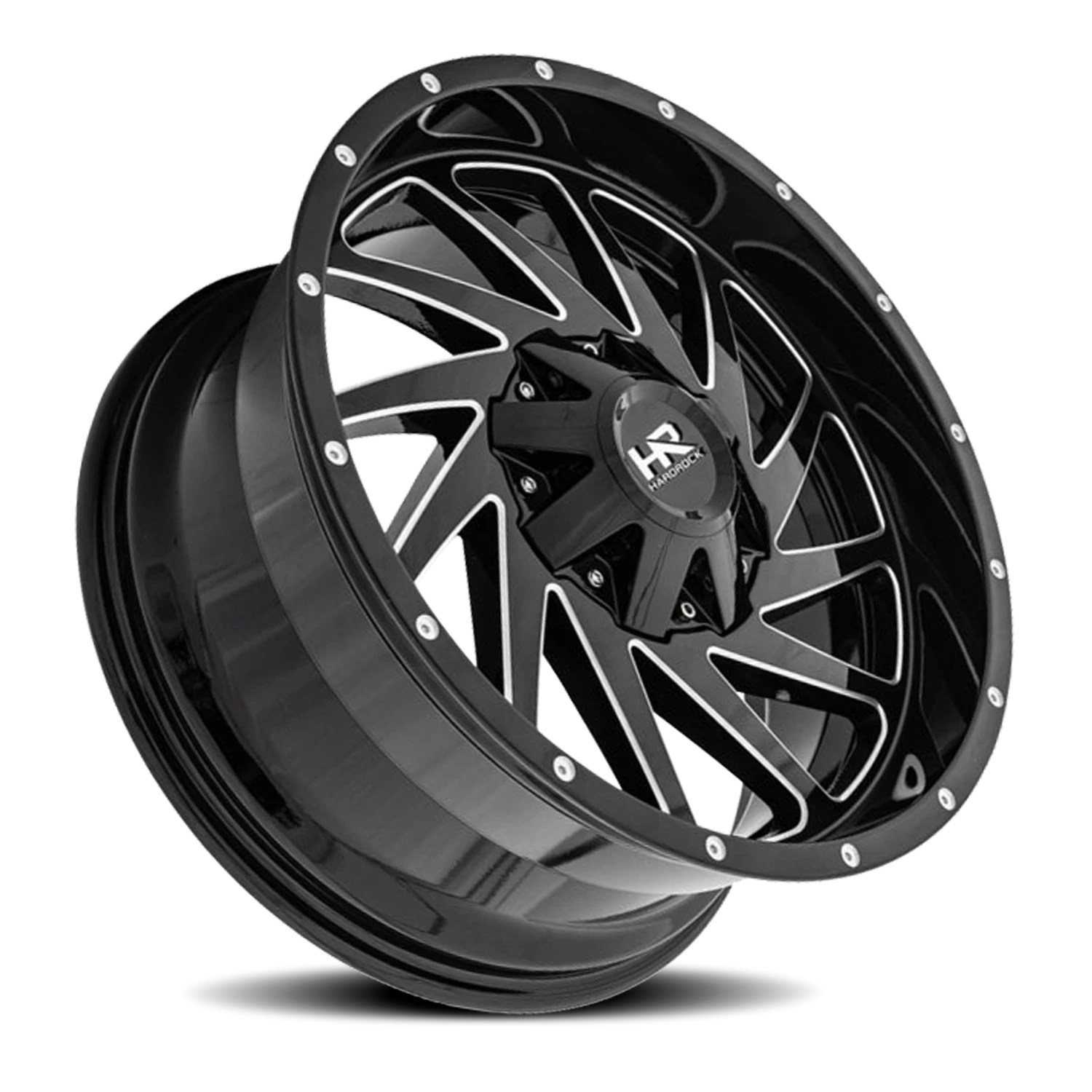 Hardrock Offroad Crusher H704 20x9" 8x165.1mm 125.2mm CB 0mm Gloss Black Milled