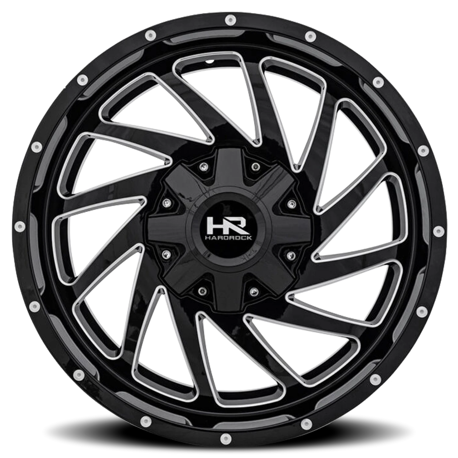 Hardrock Offroad Crusher H704 20x9" 8x165.1mm 125.2mm CB 0mm Gloss Black Milled