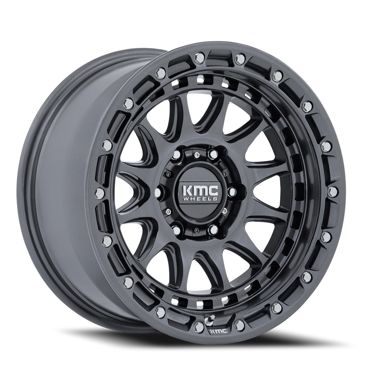 KMC Crux 17x8.5 +0 5x127mm 71.5mm Gloss Gunmetal