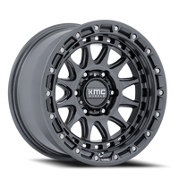 KMC Crux 17x8.5 +0 5x127mm 71.5mm Gloss Gunmetal