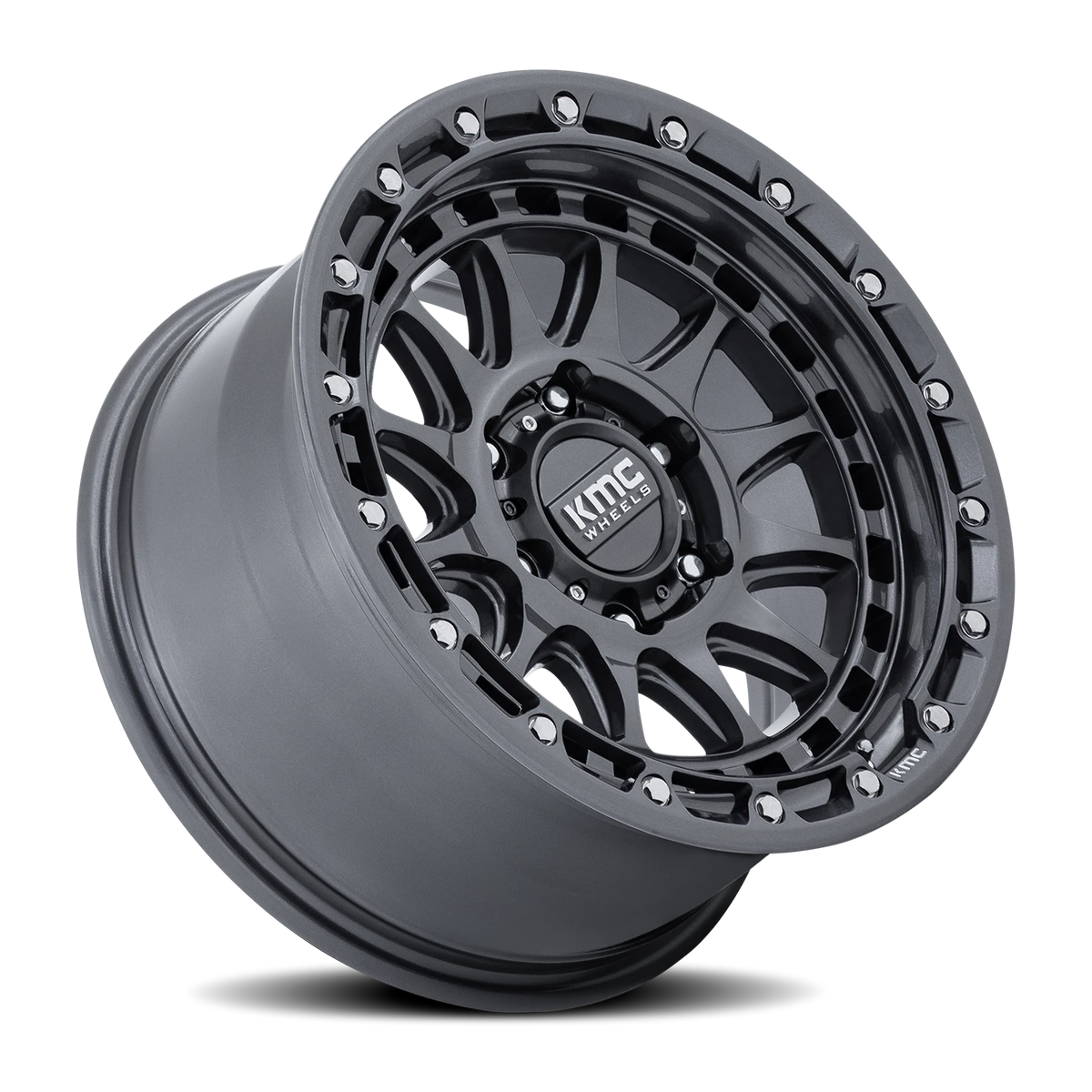 KMC Crux 17x8.5 +0 5x127mm 71.5mm Gloss Gunmetal