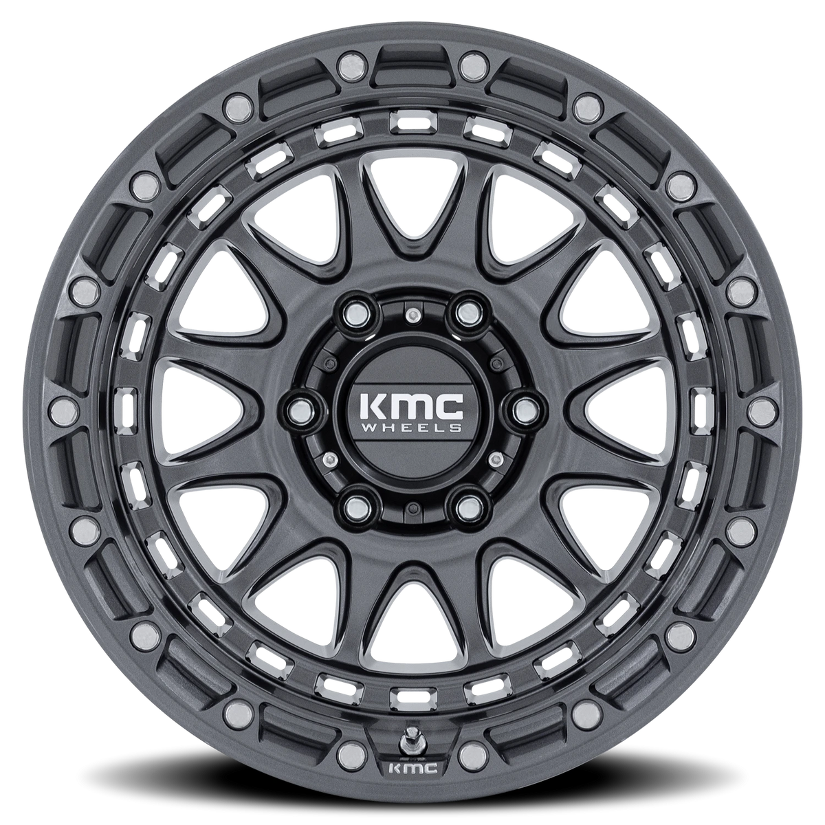 KMC Crux 17x8.5 +0 5x127mm 71.5mm Gloss Gunmetal