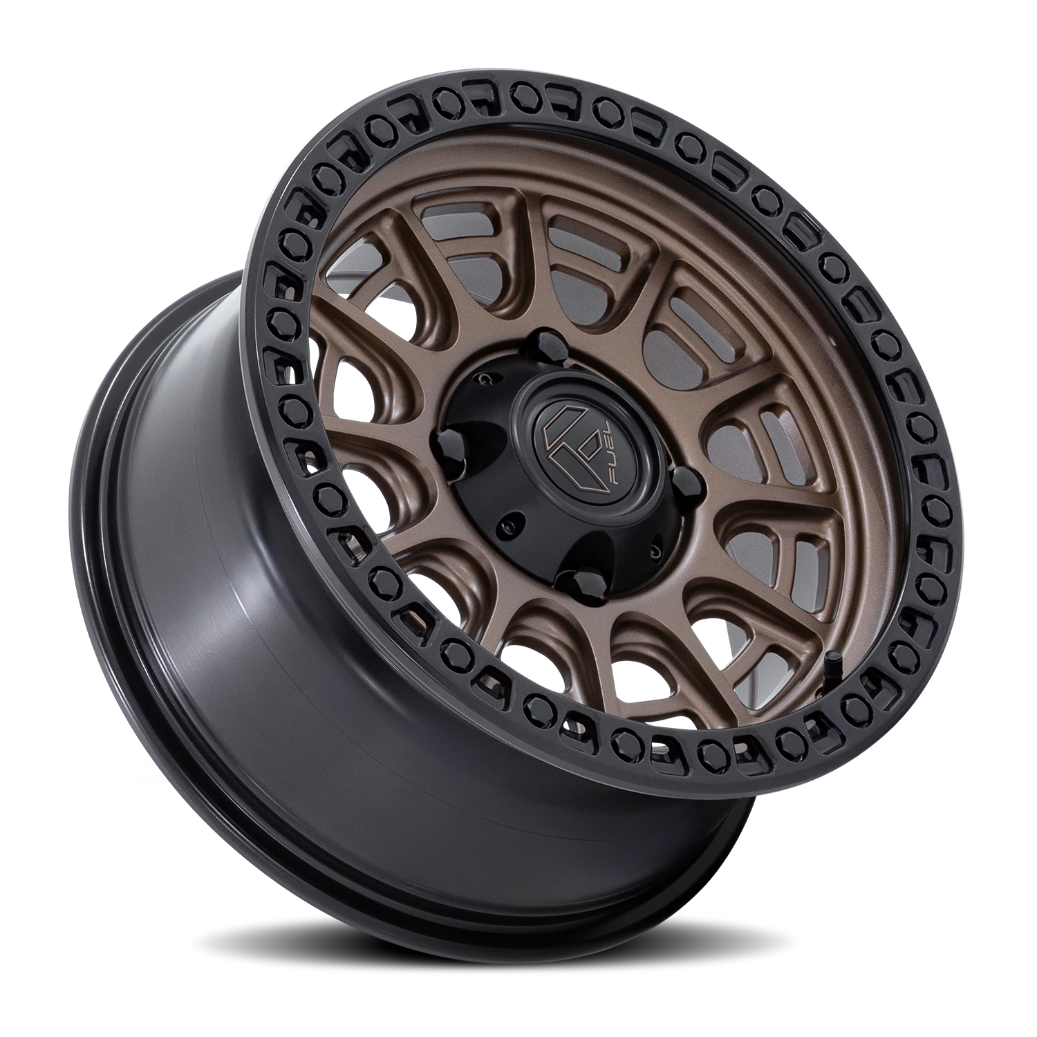 Fuel Cycle UTV 15x7" 4x156mm 115.1mm CB +38mm Matte Bronze Matte Black Lip