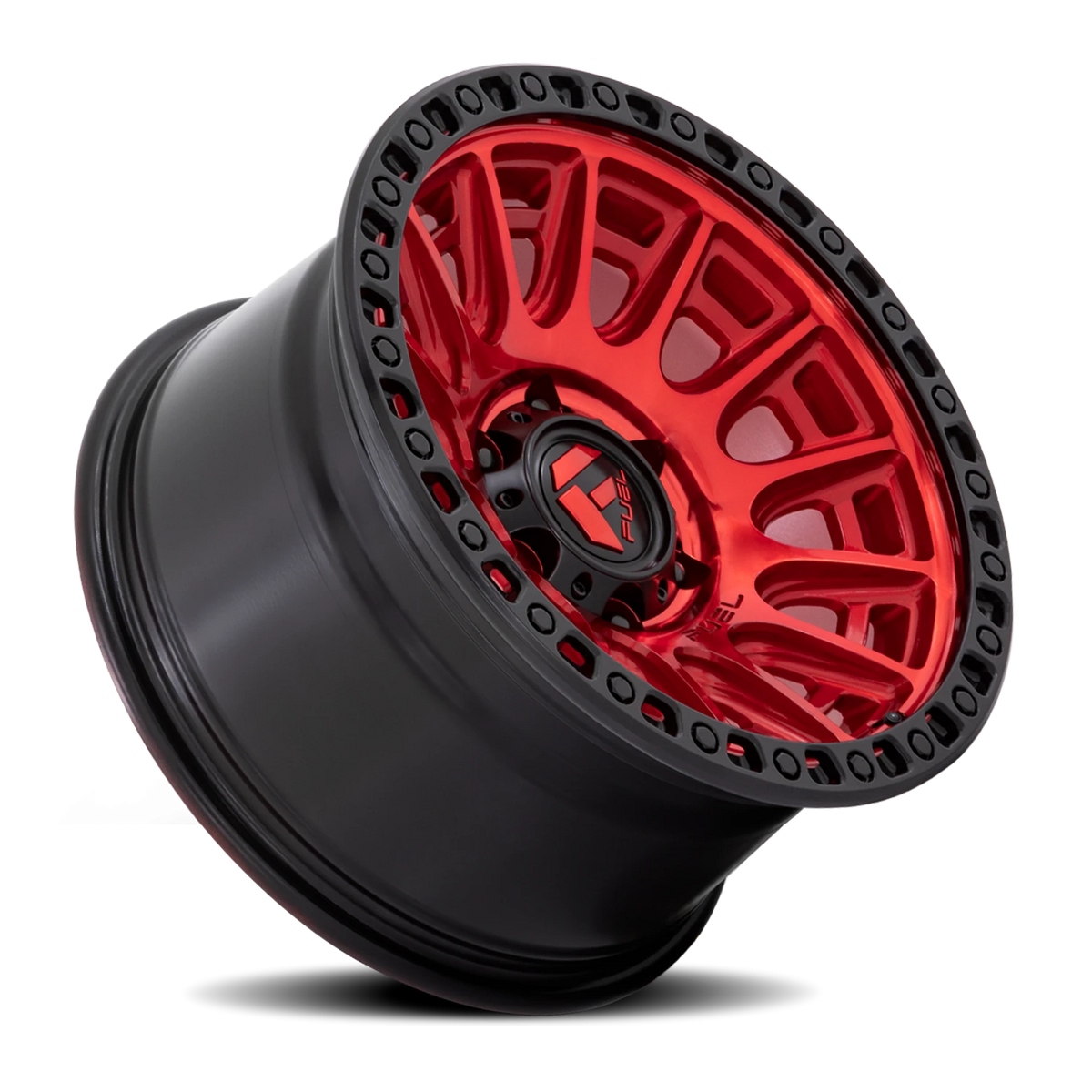 Fuel Cycle 20x9 +1 5x127mm 71.5mm Candy Red Black Ring