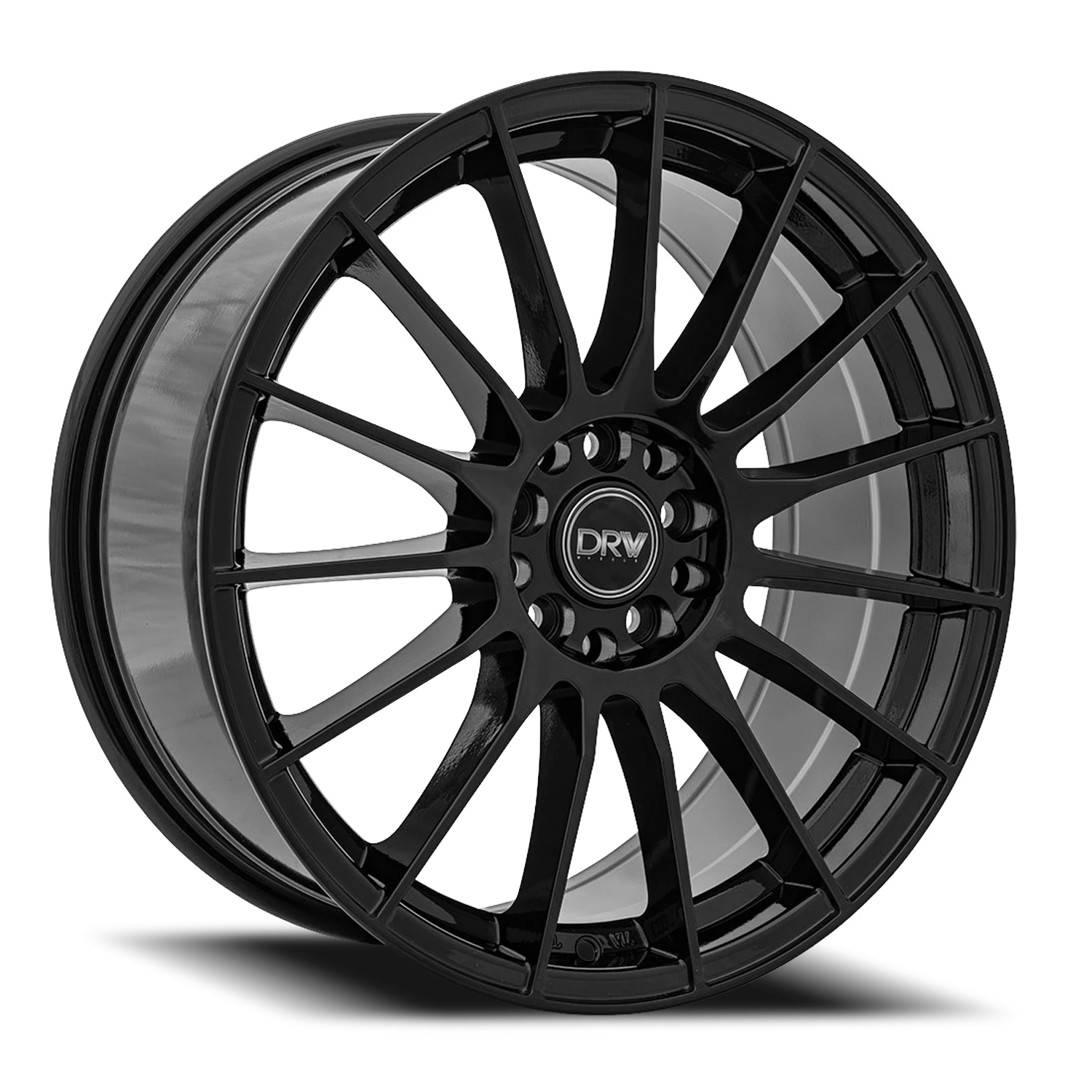 DRW D15 18x8" 5x108mm 73.1mm CB +40mm Gloss Black
