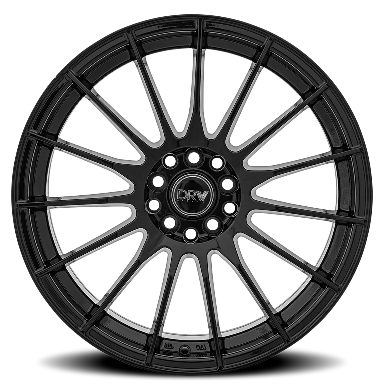 DRW D15 18x8" 5x108mm 73.1mm CB +40mm Gloss Black