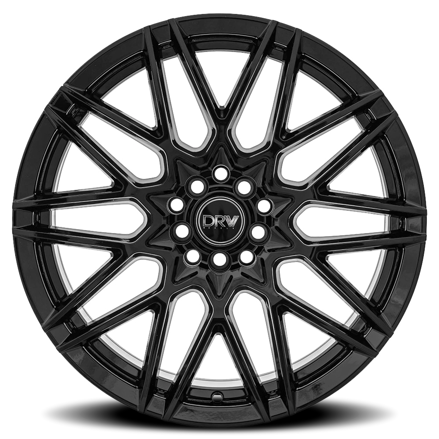 DRW D17 17x7" 5x100mm 73.1mm CB +40mm Gloss Black