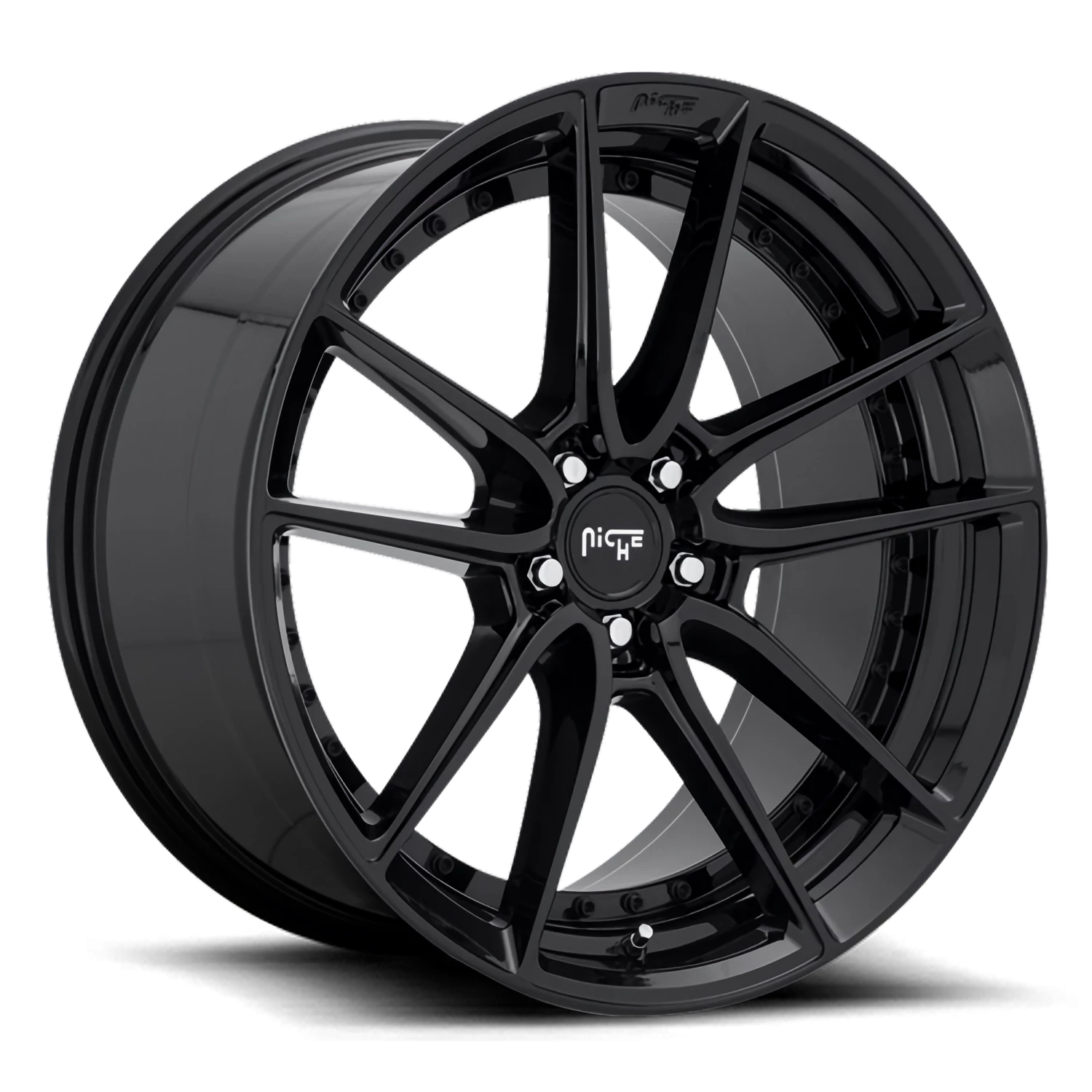 Niche DFS 17x8" 5x114.3mm 72.6mm CB +40mm Gloss Black