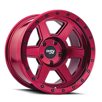 Dirty Life Compound 9315 Gloss Crimson Candy Red 17x9 6x139.7 x12mm 106mm