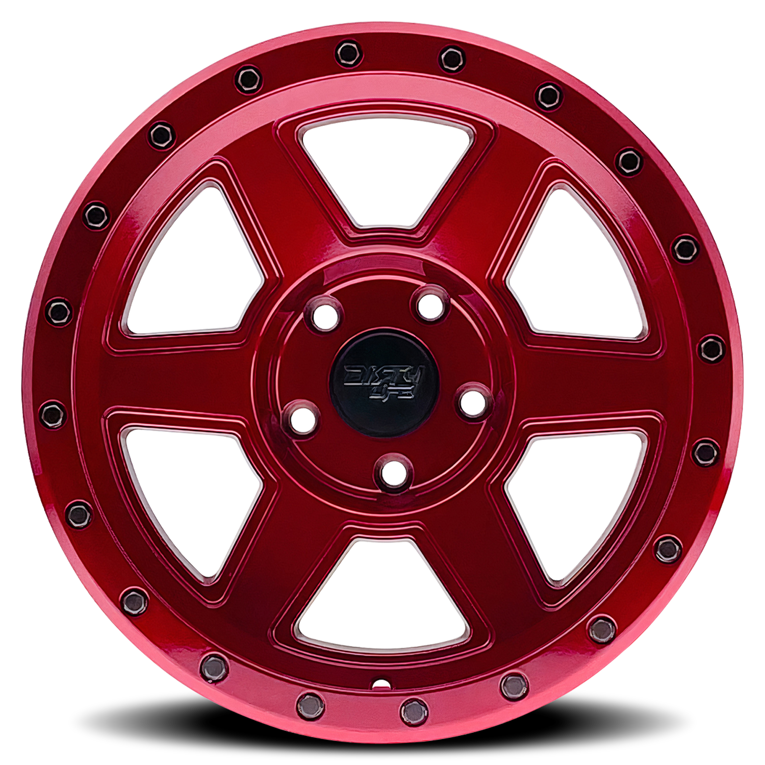 Dirty Life Compound 9315 Gloss Crimson Candy Red 17x9 6x139.7 x12mm 106mm