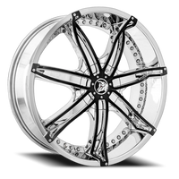 Diablo DNA 22x8.5" 5x114.3mm 73.1mm CB +38mm Chrome