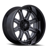 Fuel Darkstar 22x9 +1 5x139.7mm 87.1mm Matte Gunmetal Black Lip