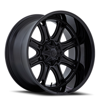 Fuel Darkstar 22x10" 8x180mm 124.2mm CB -18mm Matte Black Gloss Black Lip