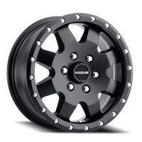 Raceline Defender Van 16x6.5" 6x130mm 84.1mm CB +45mm Matte Black