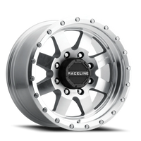 Raceline Defender 17x9" 5x139.7mm 107.95mm CB -12mm Machined Silver