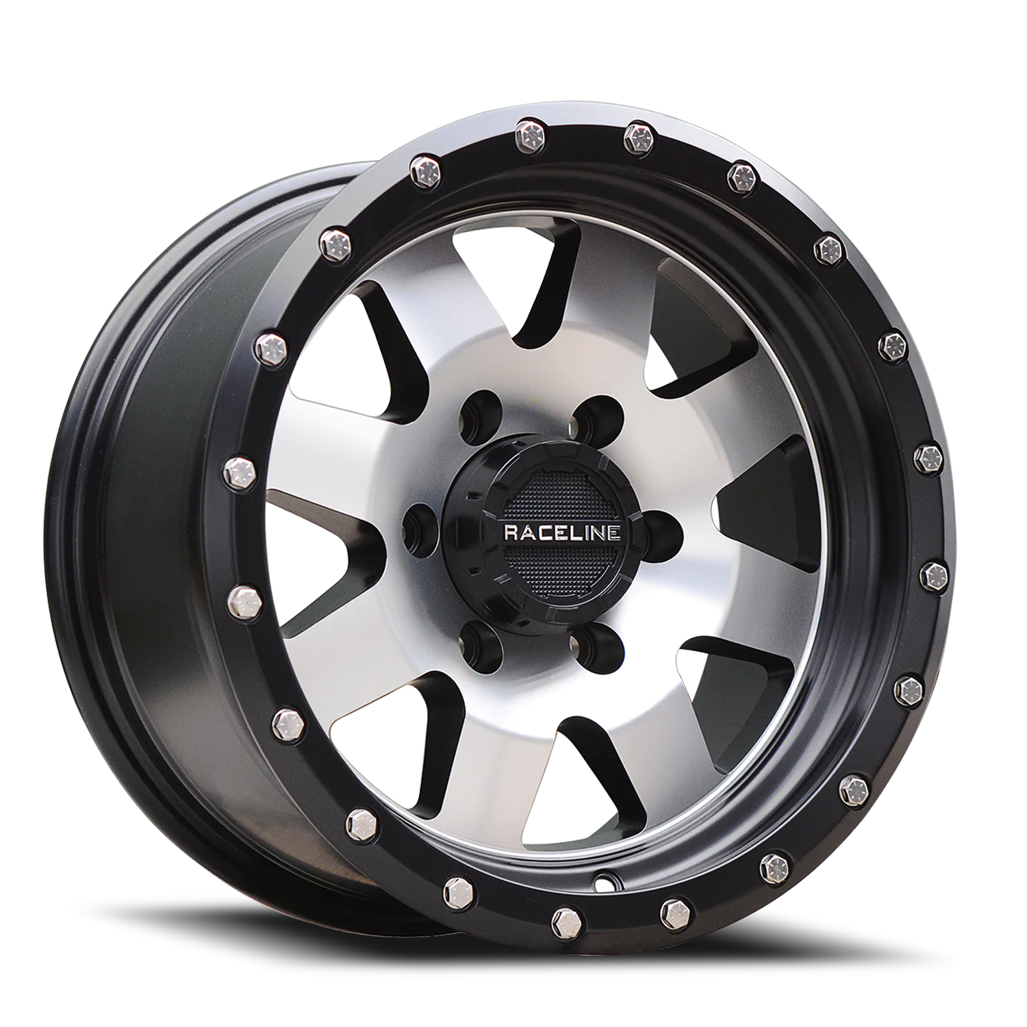 Raceline Defender 935M 16x8 +0 5x127mm 83.82mm Black Machined Face
