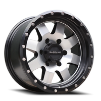 Raceline Defender 935M 16x8 +0 5x127mm 83.82mm Black Machined Face