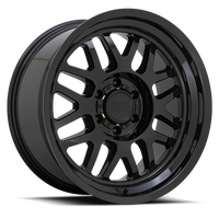 Black Rhino Delta 17x9.5" 8x170mm 125.1mm CB -18mm Gloss Black