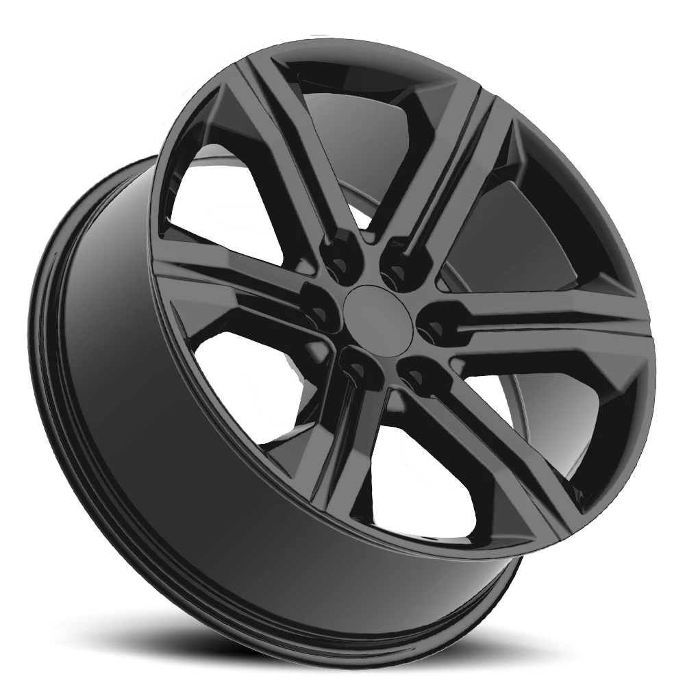 Replica Alloys Denali 3 22x9 +24 6x139.7mm 78.1mm Gloss Black