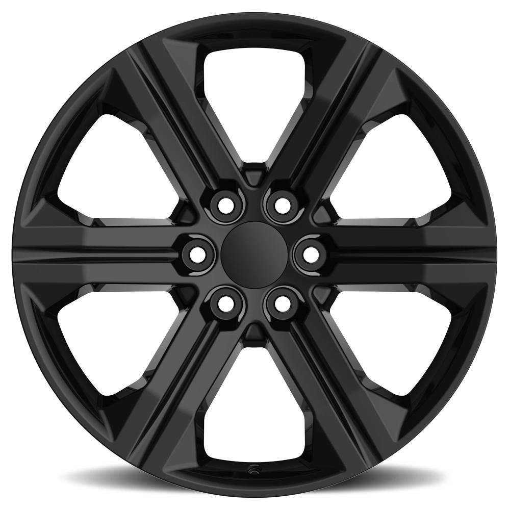 Replica Alloys Denali 3 22x9 +24 6x139.7mm 78.1mm Gloss Black