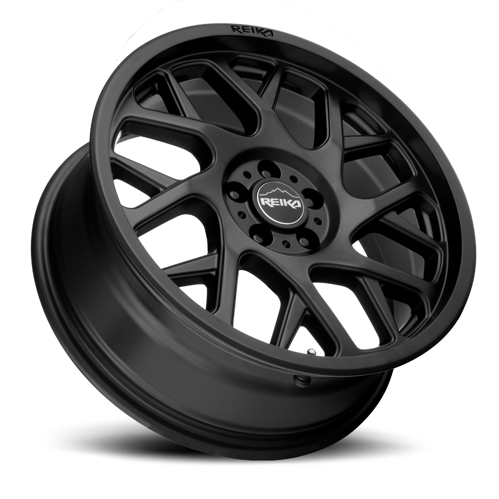 Reika Detour R25 17x8" 5x114.3mm 65.1mm CB +38mm Satin Black