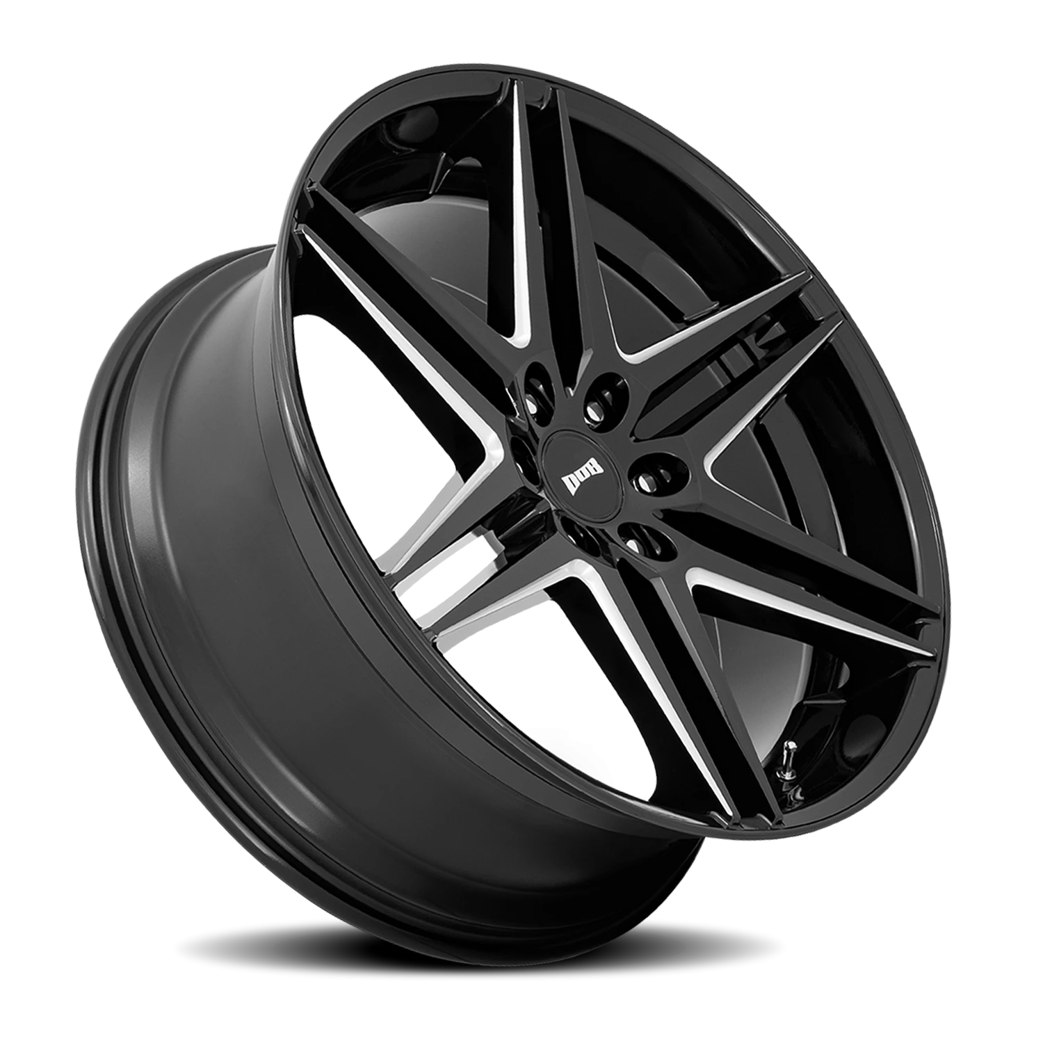 DUB Dirty Dog 24x10" 6x139.7mm 106.1mm CB +25mm Gloss Black Milled