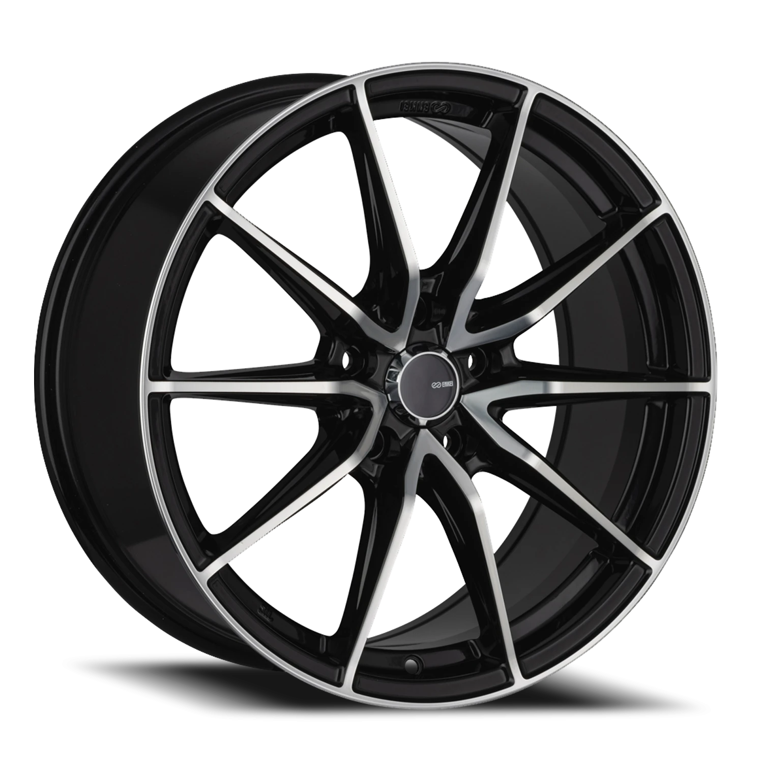 Enkei Draco BM 17x7.5 +45 5x114.3mm 72.6mm Black Machined