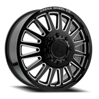 Arena Dually Rival 20x8.25" 8x165.1mm 121.59mm CB +105mm Gloss Black Milled