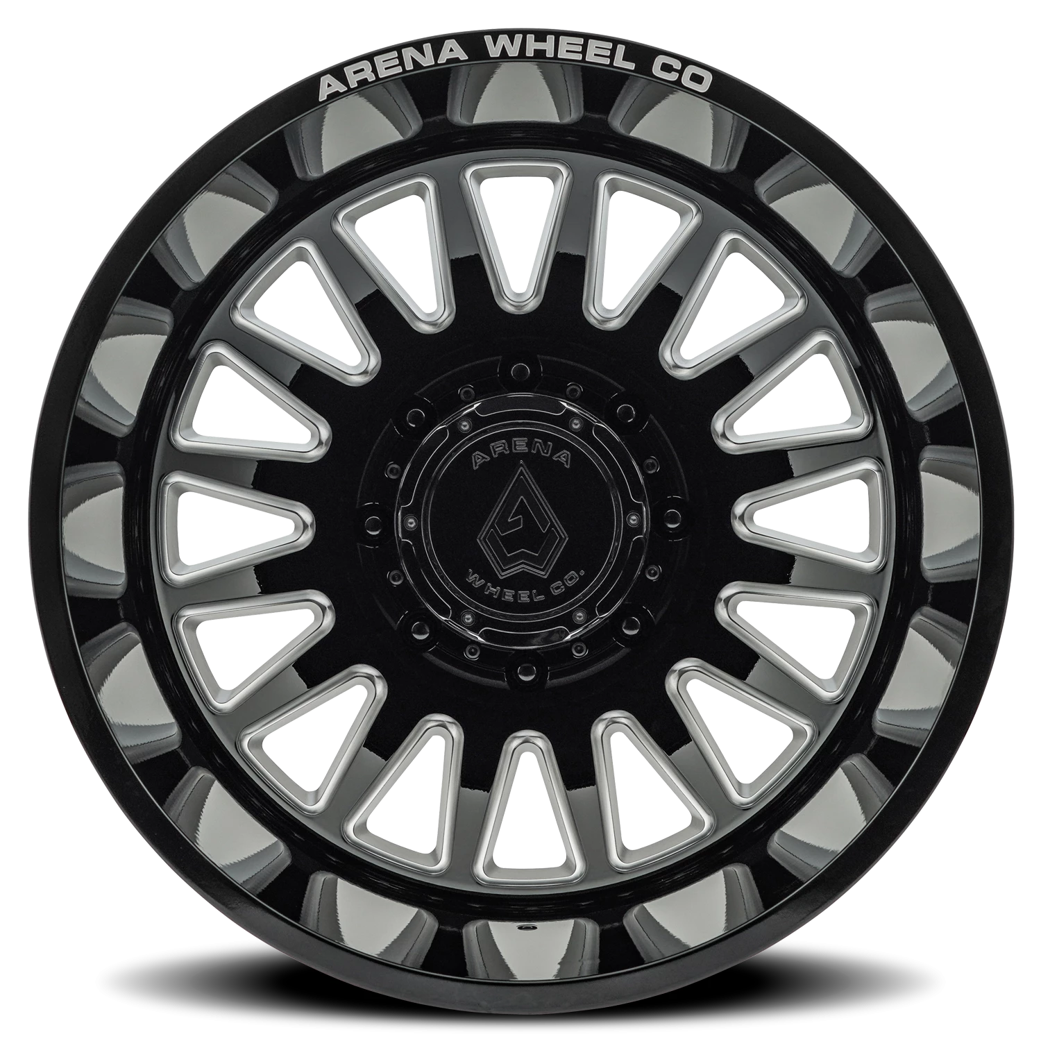 Arena Dually Rival 20x8.25" 8x210mm 154.29mm CB -220mm Gloss Black Milled