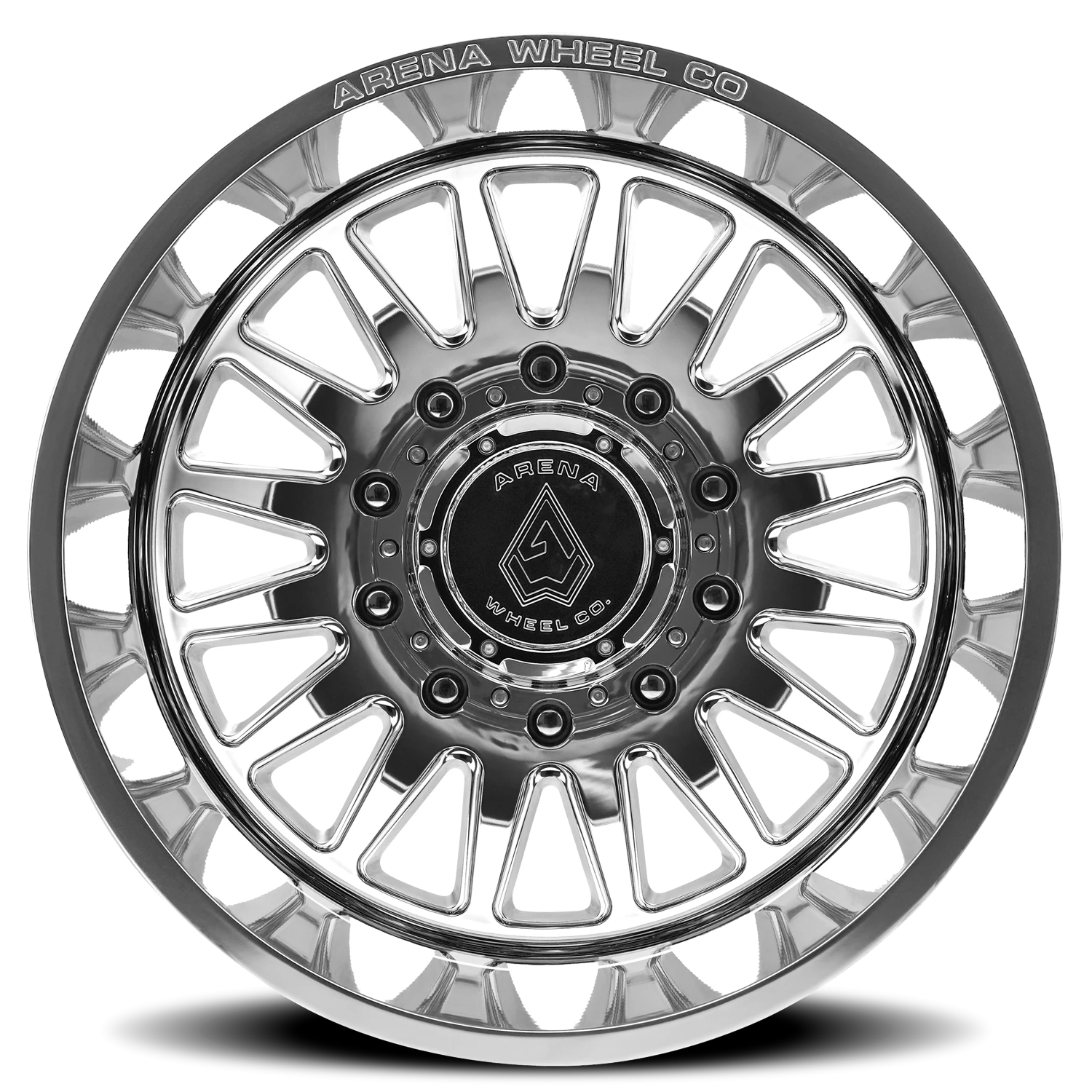 Arena Dually Rival 20x8.25" 10x225mm 170.13mm CB -202mm Polished Silver Milled