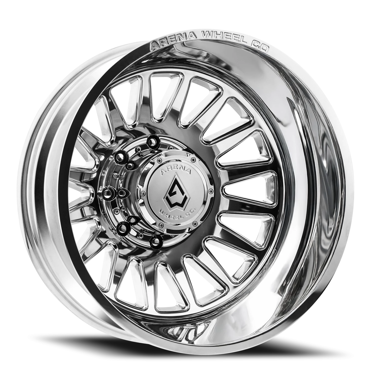 Arena Dually Rival 24x8.25" 8x200mm 142.24mm CB -222mm Polished Silver Milled