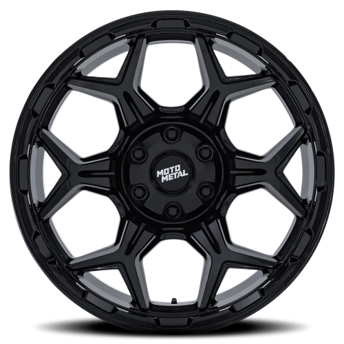 Moto Metal Dux 17x8.5 +0 6x135mm 106.1mm Gloss Black