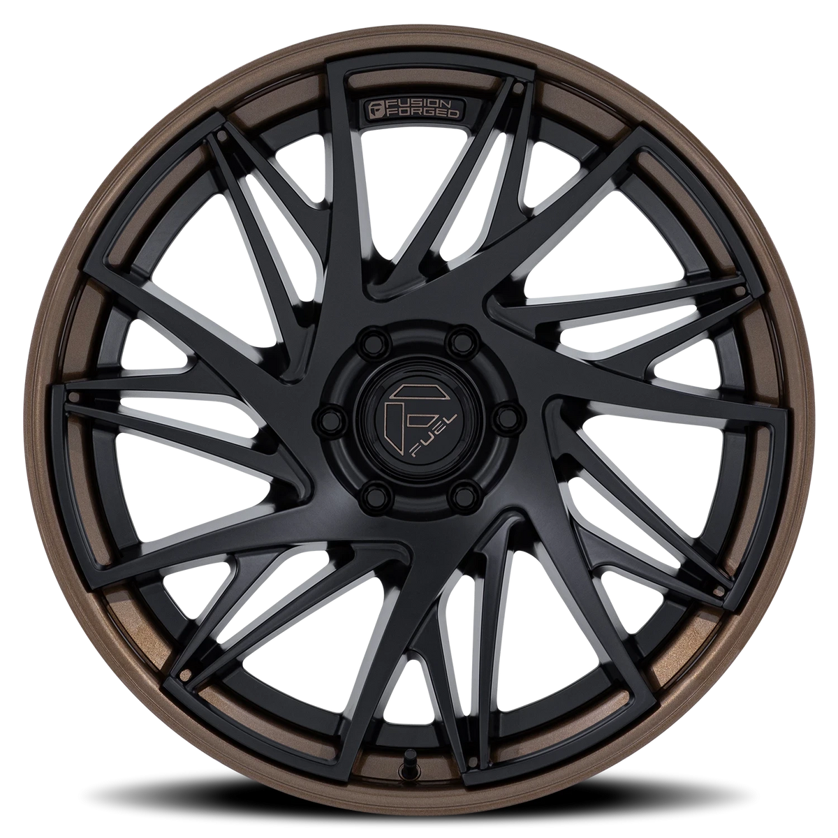 Fuel Dynamo 20x9 +1 5x127mm 71.5mm Matte Black G-Bronze Lip