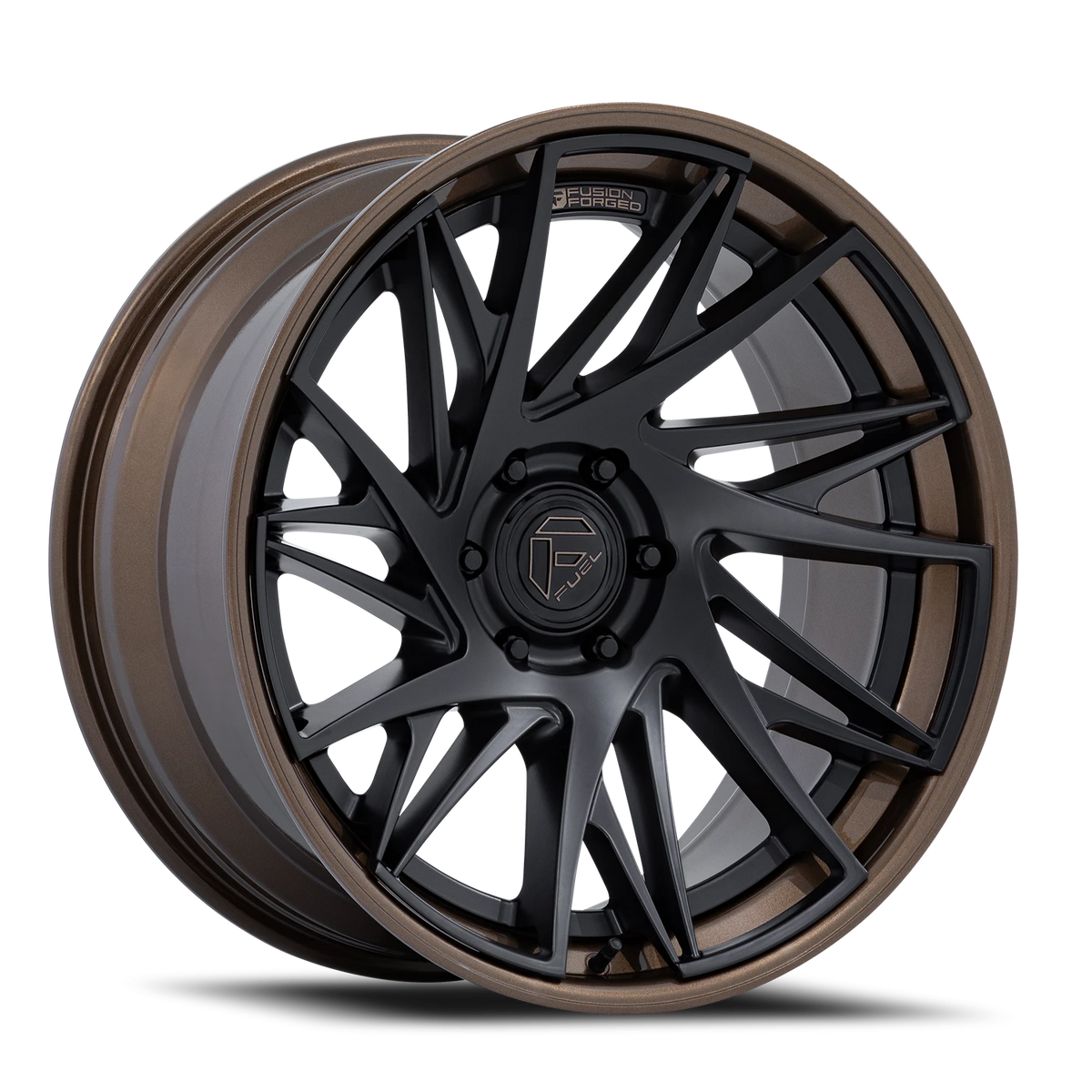 Fuel Dynamo 20x9 +1 6x139.7mm 106.1mm Matte Black G-Bronze Lip
