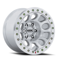 KMC E25 Beadlock 17x9 -12 6x139.7mm 108mm Machined Silver