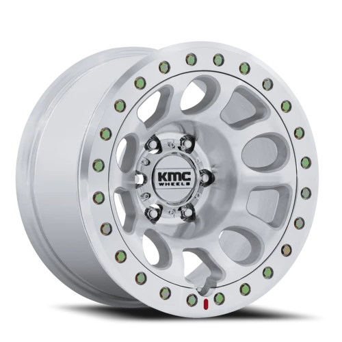 KMC E25 Beadlock 17x9 -12 6x135mm 87.1mm Machined Silver