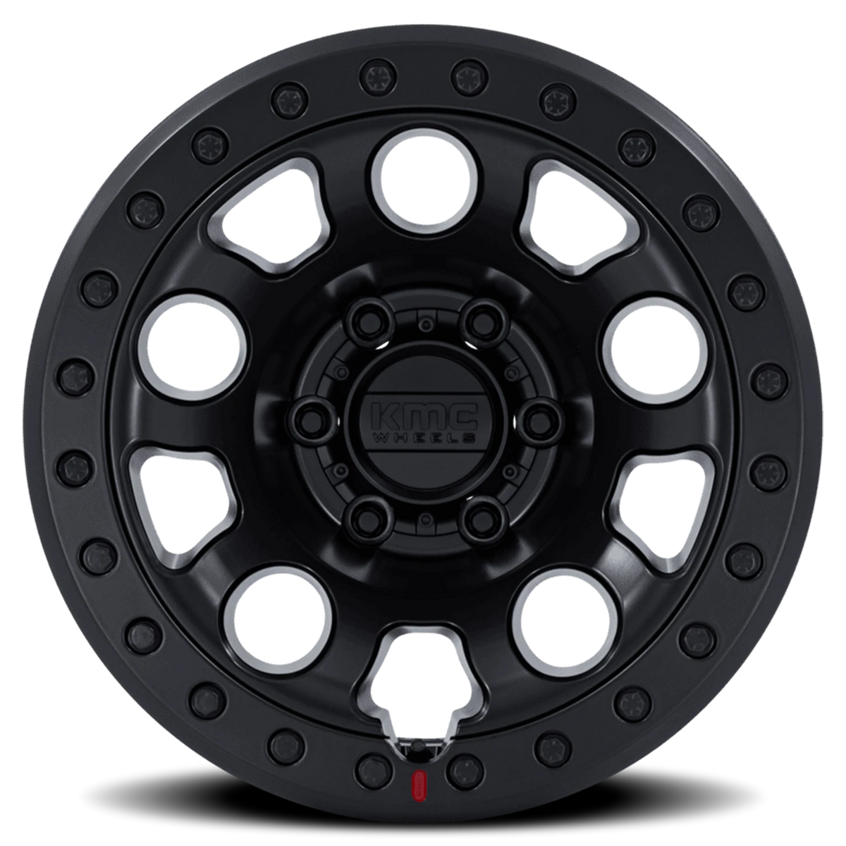 KMC E25 Beadlock 17x9 -38 5x127mm 71.5mm Blackout