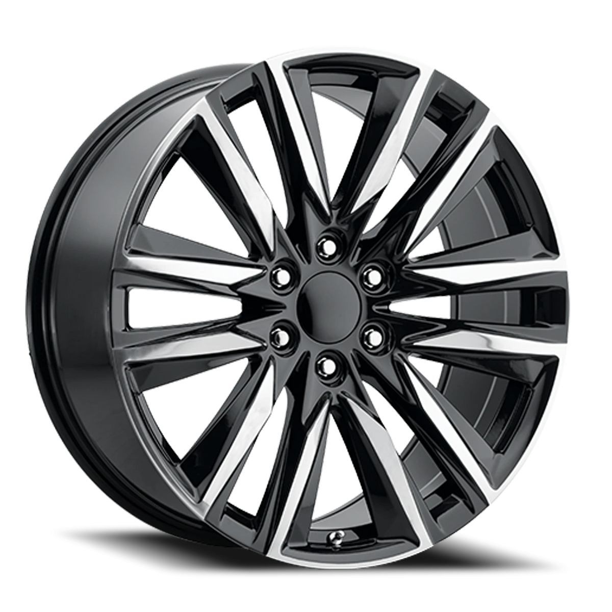 Replica Alloys ES6 24x10 +31 6x139.7mm 78.1mm Gloss Black Machined Accent