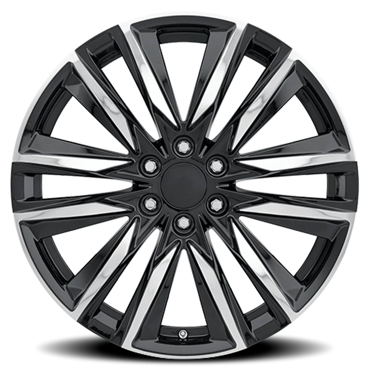 Replica Alloys ES6 24x10 +31 6x139.7mm 78.1mm Gloss Black Machined Accent