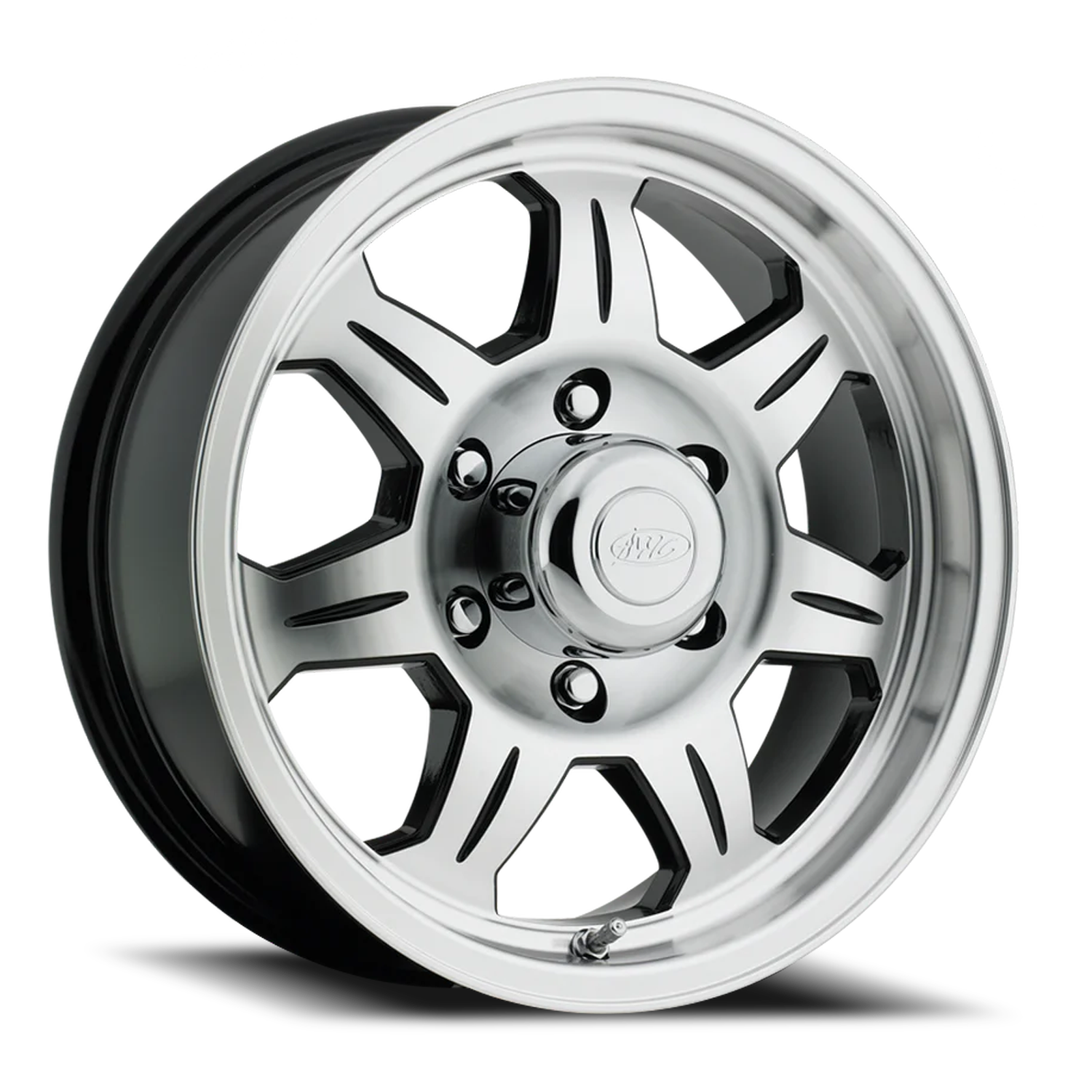 Raceline Element Trailer 16x6" 6x139.7mm 107.95mm CB 0mm Black Machined Face
